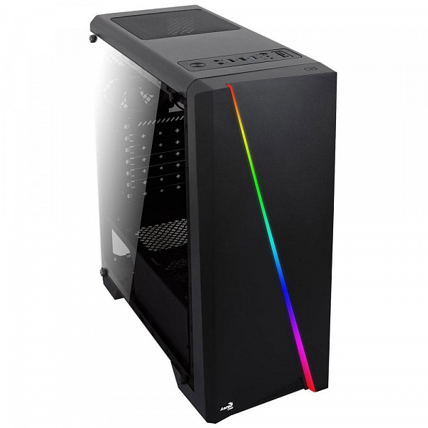 Gabinete Aerocool Cylon RGB LED MID Tower ATX Preto
