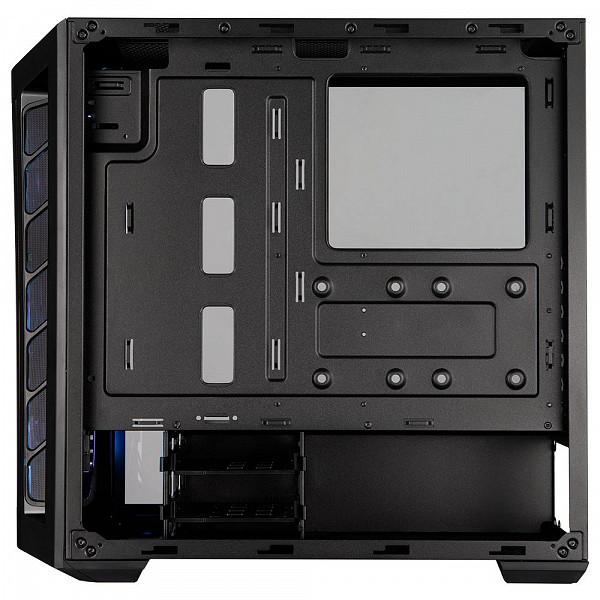 Gabinete Gamer Cooler Master MasterBox MB511, Mid Tower, 3x Fans ARGB Frontais, Lateral em Vidro Temperado, Preto - MCB-B511D-KGNN-RGA