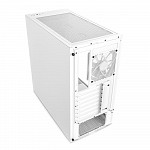 Gabinete NZXT H5 Flow Compact, Mid Tower, RGB, ATX, Lateral e Frontal em Vidro Temperado, 2x Cooler Fan, Branco - CC-H51FW-01