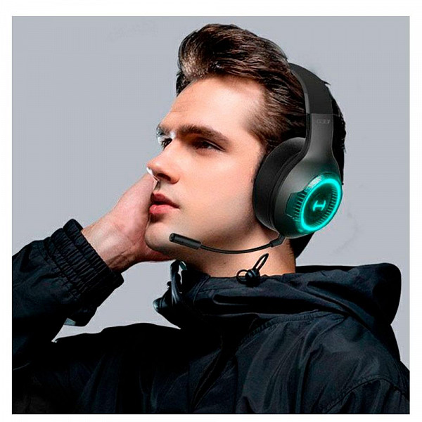 Headset Gamer Edifier Hecate G33BT, RGB, Bluetooth 5.0, USB-C, P3, Drivers 40mm, Preto - G33BT-BK