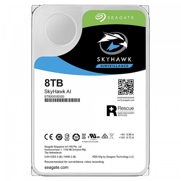 HD Seagate SkyHawk, 8TB, 3.5´, SATA - ST8000VE000