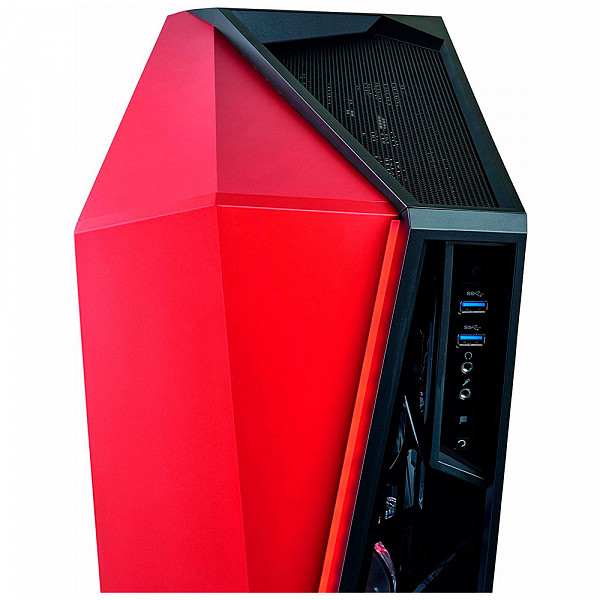 Gabinete Corsair Carbide SPEC-OMEGA Preto e Vermelho com Lateral em Vidro CC-9011120-WW