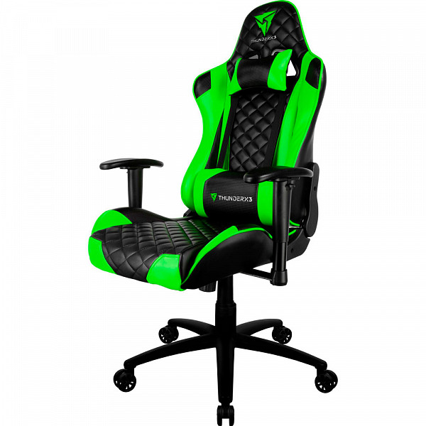 Cadeira Gamer Profissional Tgc12 Preta/verde Thunderx3