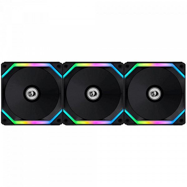 Kit Fan Com 3 Unidades Lian Li Uni Fan Redragon Spec, 120mm, ARGB, Black, UF-SL120-3B SI