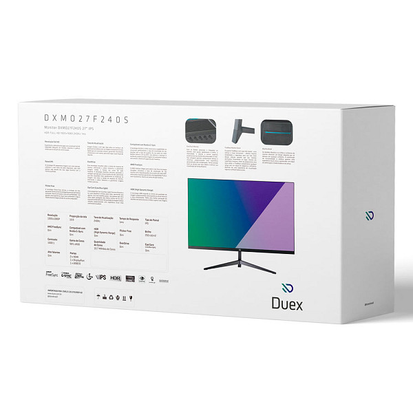 Monitor Gamer Duex, 27 IPS DXMO27F240S 240Hz Duex