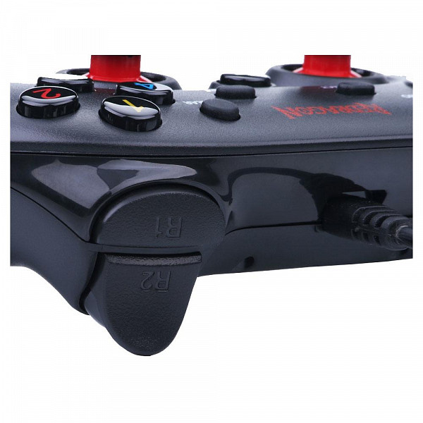 Controle Redragon Saturn PC/PS3 Preto Fosco/Vermelho - G807