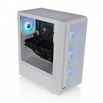 Gabinete Gamer Thermaltake S200 TG ARGB Snow, Mid Tower, Vidro Temperado, ATX, White, Sem Fonte, Com 3 Fans, CA-1X2-00M6WN-00