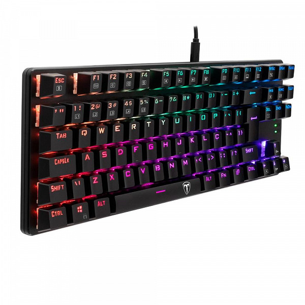 Teclado Mecânico Gamer T-Dagger Bora, RGB, Switch Outemu Red, ABNT2 - T-TGK315-RD (PT-RED)