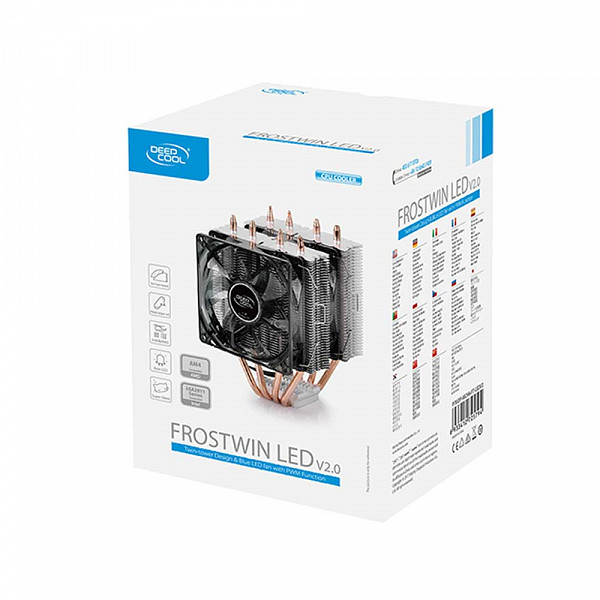 Cooler para Processador DeepCool Frostwin, LED Blue 92mm, Intel-AMD, DP-MCH4-FT-LEDV2