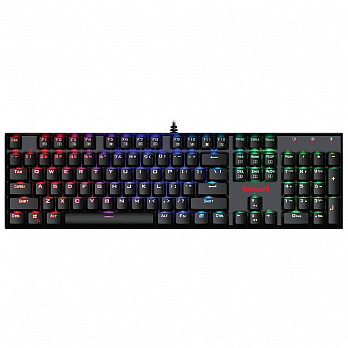Teclado Gamer Redragon Mecânico Mitra com Anti-Ghost K551 RGB ABNT2 Switch Outemu Black
