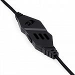 Headset Gamer Redragon Theseus, 3.5mm + USB, Black, H250