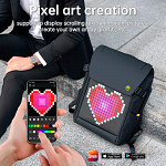 Mochila Divoom Backpack M, Painel de Led, Bluetooth, Preta