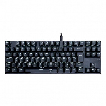 Teclado Mecânico Gamer T-Dagger Bora, Preto, Switch Blue, ABNT2 - T-TGK313-BL (PT-WHITE)