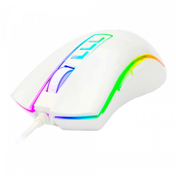 Mouse Gamer Redragon Cobra M711 RGB, 10000 DPI, 7 Botões Programáveis, White