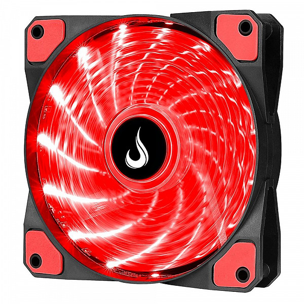 Cooler FAN Rise Mode Wind W1, 120mm, LED Vermelho - RM-WN-01-BR