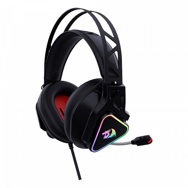 Headset Gamer Redragon Cadmu, RGB, Som Surround 7.1, Drivers 53mm, USB, Preto - H370