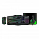 Combo Gamer T-dagger Legion 4 Em 1, Teclado, Mouse, Headset E Mousepad, T Tgs003 Pt