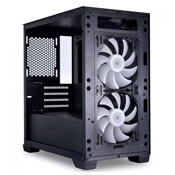 Gabinete Gamer Lian Li Lancool 205M, Mesh, RGB, Mid Tower, Vidro Temperado, Sem Fonte, Preto, 2 Fans