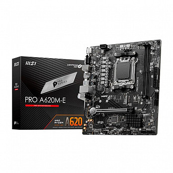 Placa Mãe MSI Pro A620m-E, AMD AM5, M-ATX, DDR5, Chipset A620