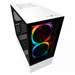 Gabinete Gamer NZXT H510 ELite, Mid Tower, Com 2 Fans, Vidro Temperado, White, S-Fonte, CA-H510E-W1