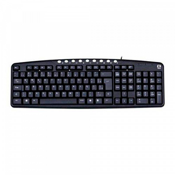 Teclado USB Multimidia Kb2237bk Preto C3tech
