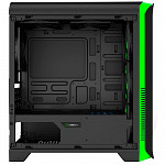 Gabinete Gamemax HERO H602-BG c/Janela Mid Tower s/fonte Preto e Verde
