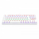 Teclado Mecanico Gamer Redragon Daksa Lunar White, Rainbow, USB, Switch Brown, Compacto, ABNT2, Branco - K576W-R (PT-BROWN)