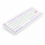 Teclado Mecanico Gamer Redragon Daksa Lunar White, Rainbow, USB, Switch Red, Compacto, ABNT2, Branco - K576W-R (PT-RED)