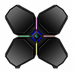 Gabinete Gamer DeepCool, Quadstellar Infinity, RGB, Lateral de Vidro, Preto,  R-QUADSTELLAR-G-1
