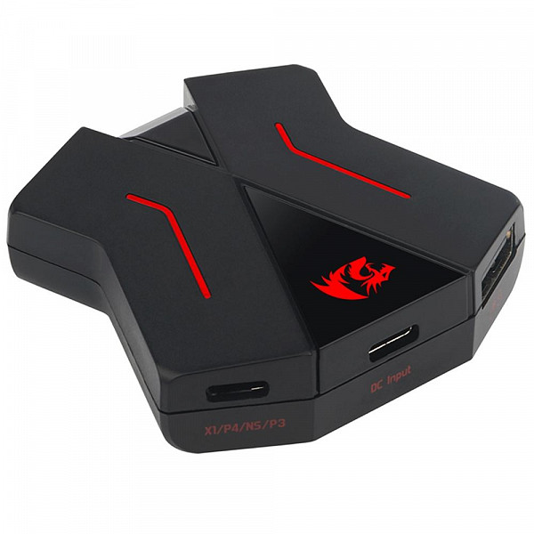 Adaptador de Teclado e Mouse Redragon para Consoles PS4, Xbox One, Nintendo Switch - GA-200