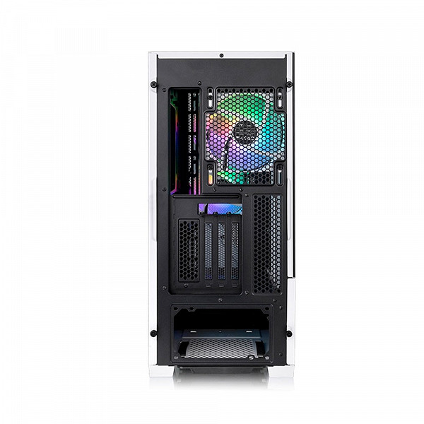 Gabinete Gamer Thermaltake Divider 370 TG ARGB Snow, Mid Tower, Vidro Temperado, Sem Fonte, 3 fans ARGB de 120 mm, Branco, CA-1S4-00M6WN-00