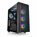 Gabinete Gamer Thermaltake H570 TG ARGB, Mid Tower, Vidro Temperado, Black, E-ATX, Sem Fonte, Com 4 Fans, CA-1T9-00M1WN-00