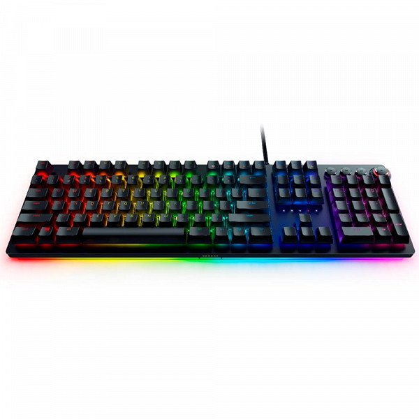 Teclado Óptico-Mecânico Gamer Razer Huntsman Elite, Chroma, Razer Switch Purple, US - RZ03-01870200-R3U1