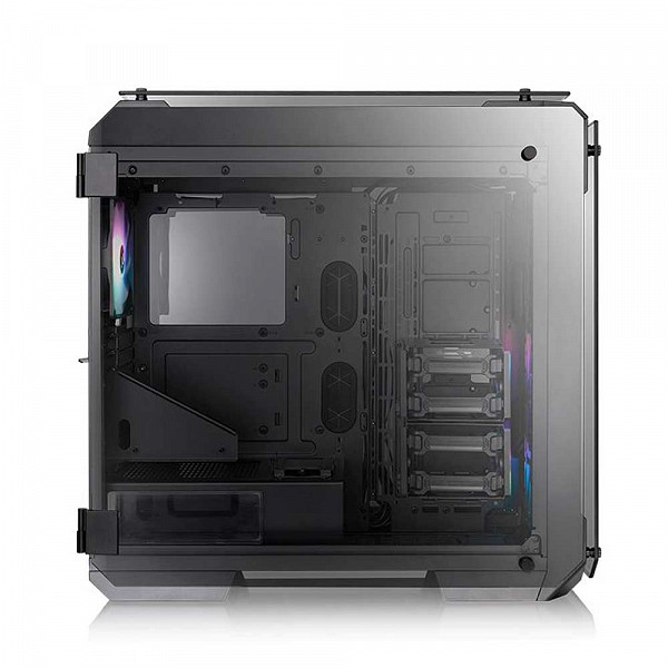 Gabinete Gamer Thermaltake View 71 ARGB Edition, Full Tower, Com 3 Fans, Vidro Temperado, Black, Sem Fonte, CA-1I7-00F1WN-03