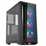 Gabinete Gamer Cooler Master MasterBox MB511, Mid Tower, 3x Fans ARGB Frontais, Lateral em Vidro Temperado, Preto - MCB-B511D-KGNN-RGA
