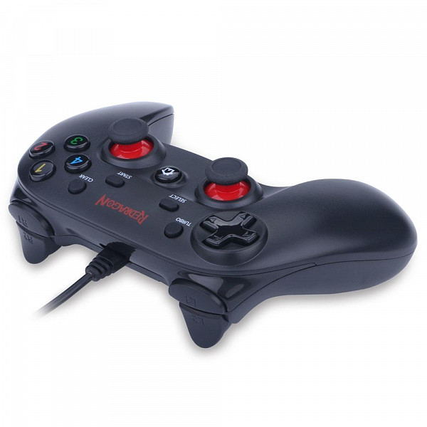 Controle Redragon Saturn PC/PS3 Preto Fosco/Vermelho - G807