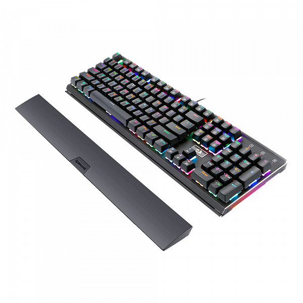Teclado Mecânico Gamer Redragon Rahu K567 Rgb, Switch Outemu Blue, Black