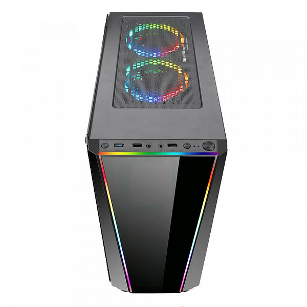 Gabinete Gamer Redragon Tailgate, Mid Tower, RGB, Lateral e Frontal em Vidro - GC-702