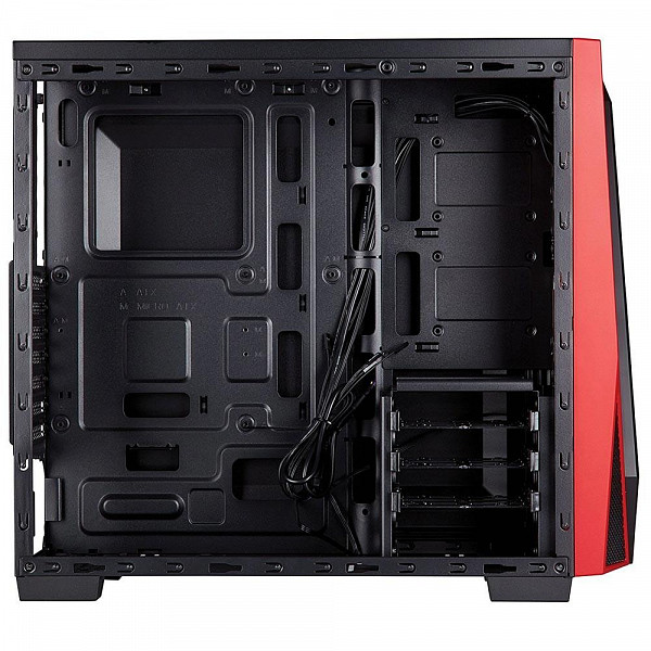 Gabinete Corsair Carbide Series SPEC-04 Mid Tower CC-9011107-WW Preto e Vermelho