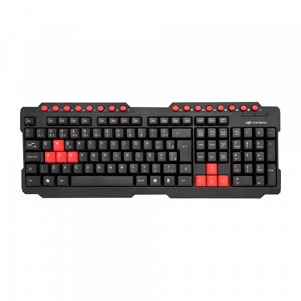 Teclado Gamer C3 Tech ABNT2 - KG-10BK