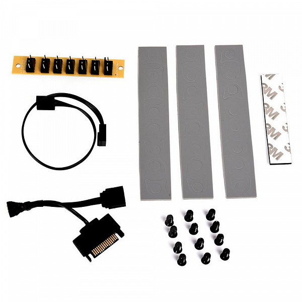 Kit Cooler Fan 3 unidades Lian Li Bora Digital, 120mm, RGB, Silver