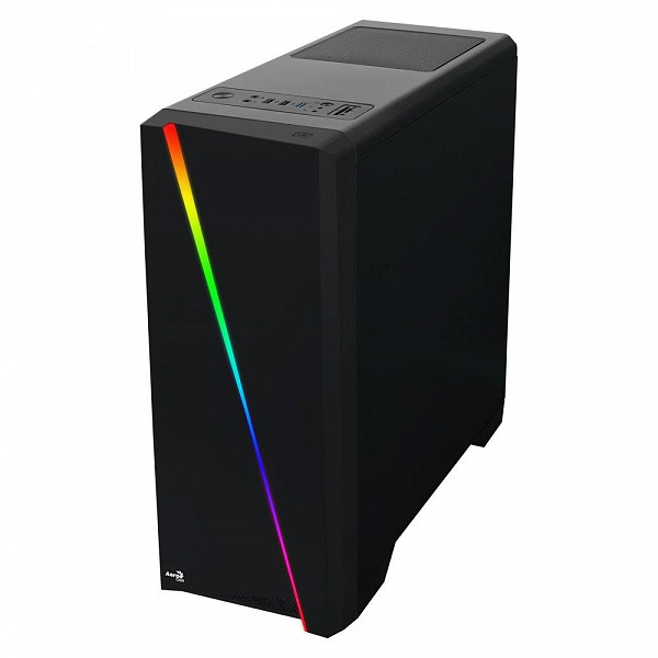 Gabinete Aerocool Cylon RGB LED MID Tower ATX Preto