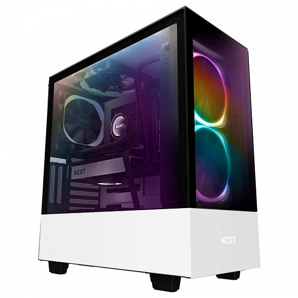 Gabinete Gamer NZXT H510 ELite, Mid Tower, Com 2 Fans, Vidro Temperado, White, S-Fonte, CA-H510E-W1