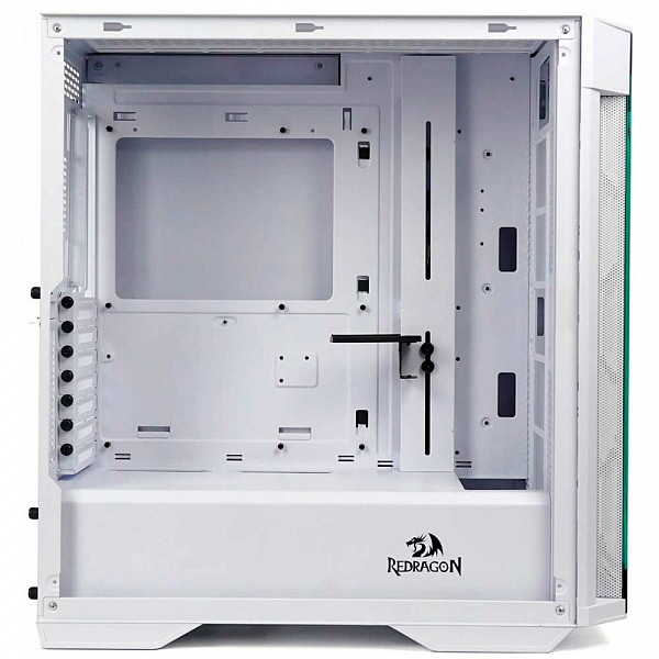 Gabinete Gamer ReDragon Demolisher, Mid Tower, Vidro Temperado, White, ATX, Sem Fonte, Sem Fan, GC-706W