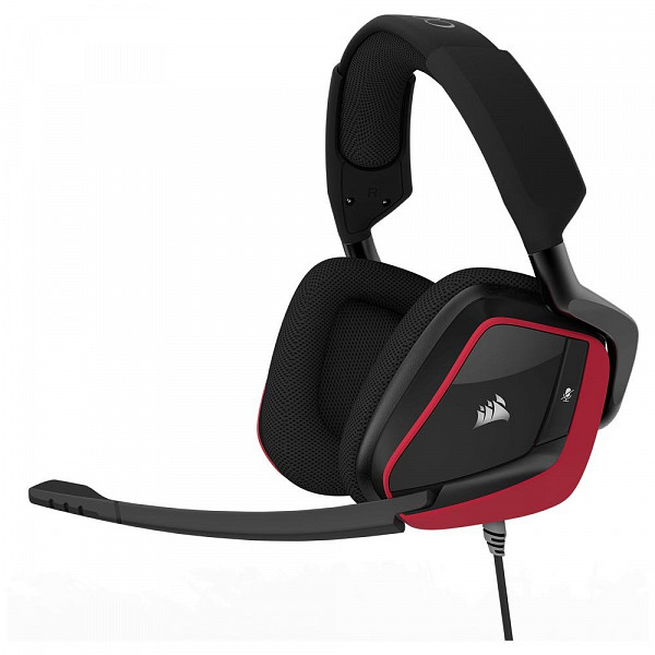 Headset Gamer Corsair USB Dolby 7.1 Preto e Vermelho Void Pro
