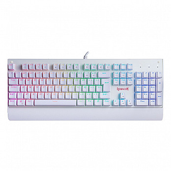 Teclado Mecanico Redragon Kala Branco RGB Switch Preto, K557W-RGB  - Black