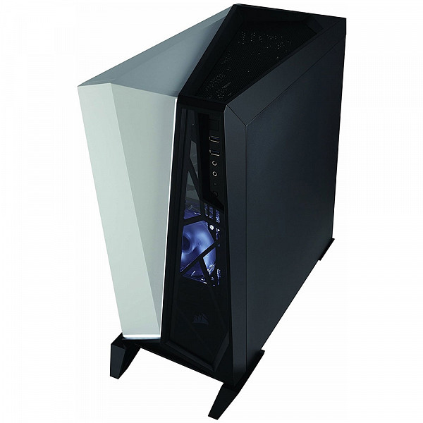 Gabinete Corsair Carbide SPEC-OMEGA Preto e Branco com Lateral em Vidro CC-9011119-WW