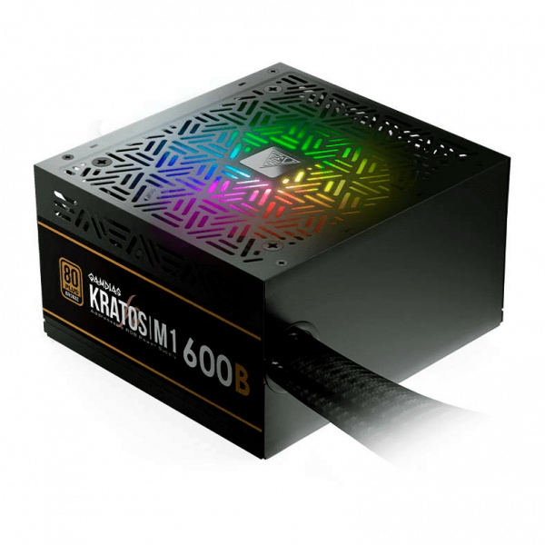Fonte Gamdias Kratos M1-600W RGB Bronze 80 Plus