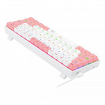 Teclado Mecânico Gamer Redragon Lakshmi, Rainbow, Switch Blue, ABNT2, Branco e Rosa - K606WP-R (PT-BLUE)