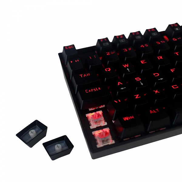 Teclado Mecânico Gamer Redragon Kumara, LED Vermelho, Switch Outemu Red, PT - K552